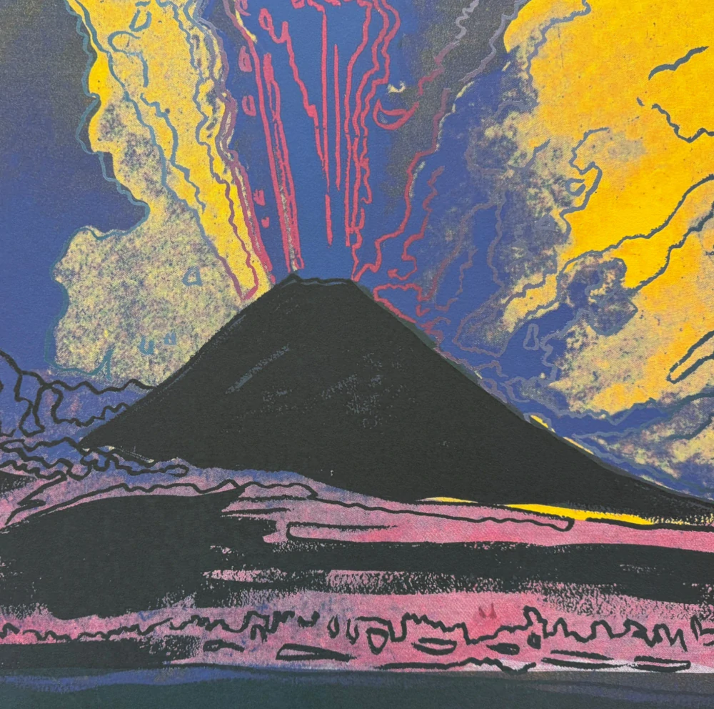 Andy Warhol - Vesuvius - černý 23/2400 - 60x60, limitovaná edice CMOA s certifikátem