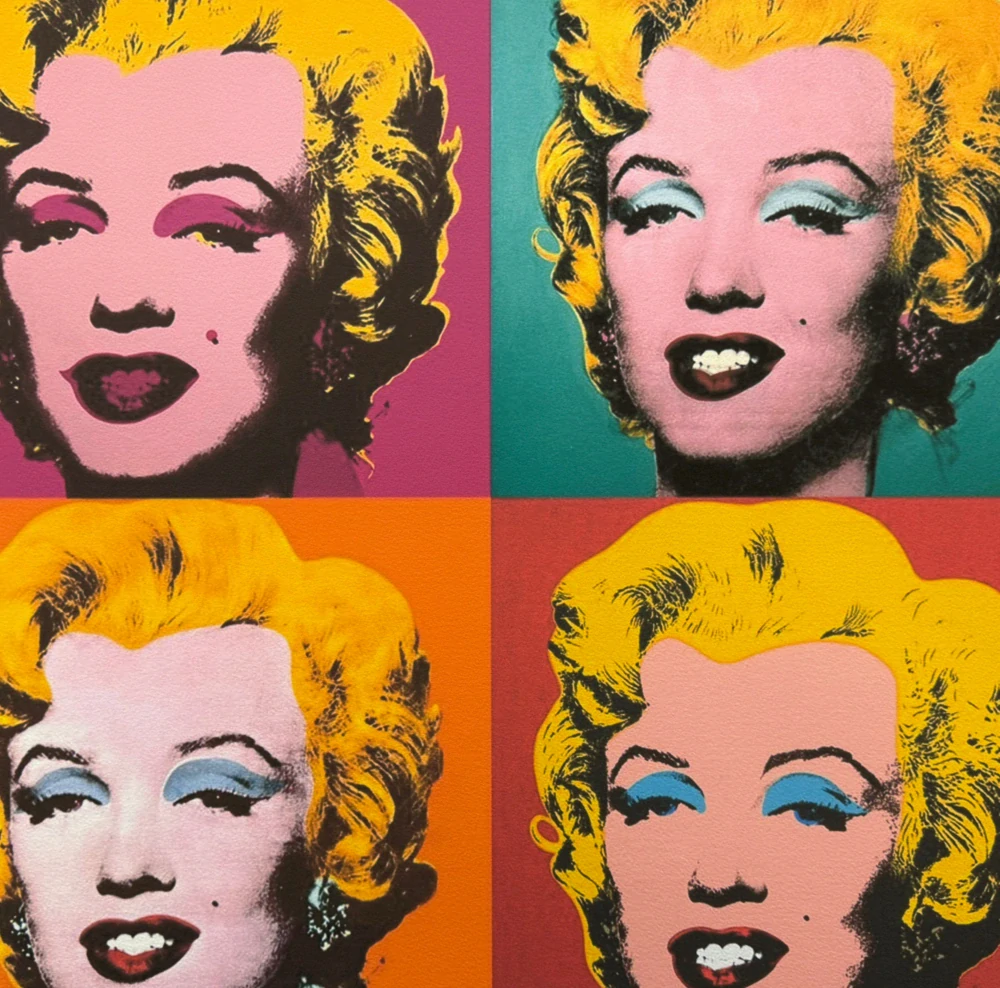 Andy Warhol - 4x Marilyn Monroe 55/2400 - 60x60cm, limitovaná edice CMOA s certifikátem