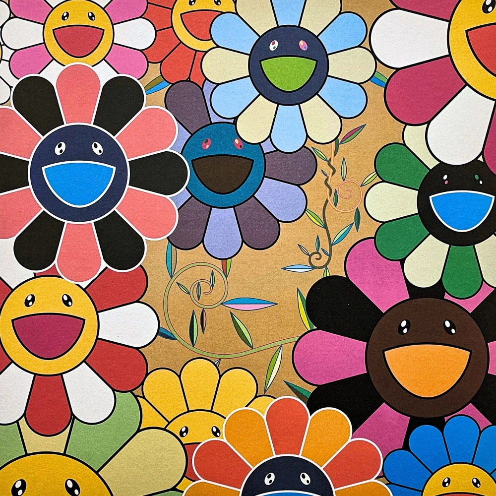 Takashi Murakami - Killer pink 97/300- signováno, číslovaná edice, 50x65 cm