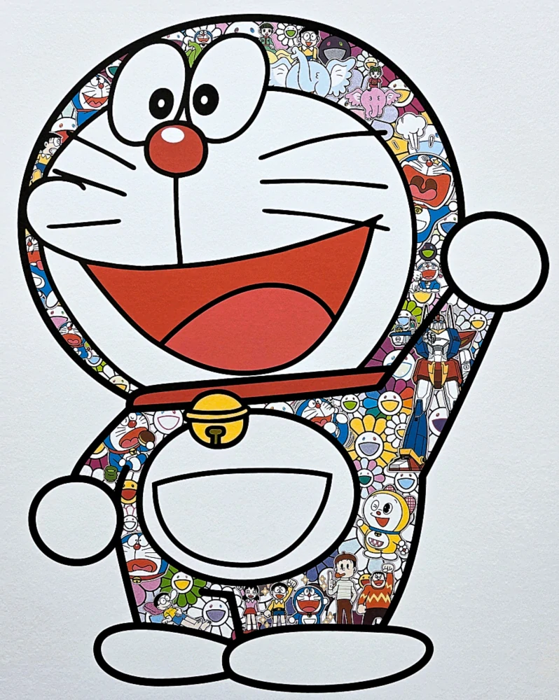 Takashi Murakami - Doraemon 30/300- signováno, číslovaná edice, 50x65 cm