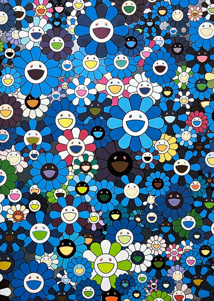 Takashi Murakami - An homage to ikb 1957 f 35/300- signováno, číslovaná edice, 50x65 cm