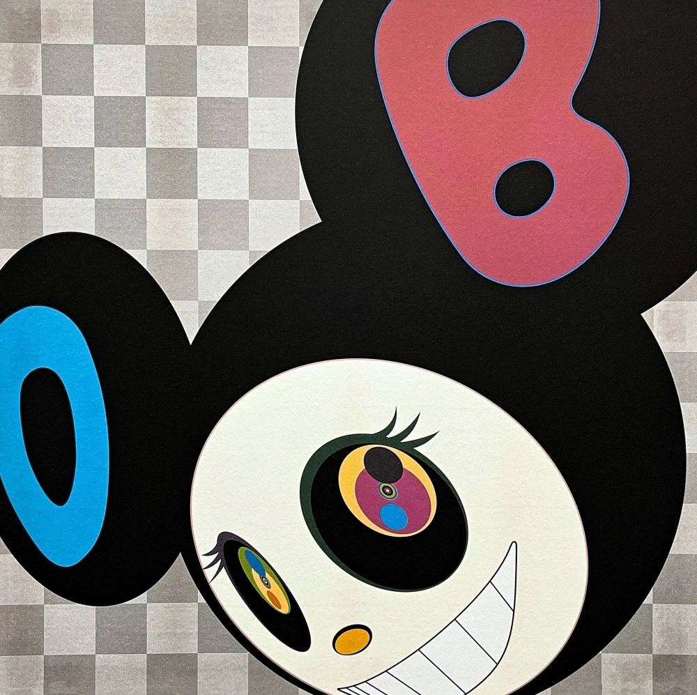 Takashi Murakami - And then Black 79/300- signováno, číslovaná edice, 50x65 cm