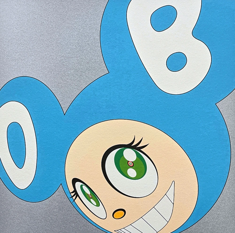 Takashi Murakami - And Then Aqua Blue 96/300- signováno, číslovaná edice, 50x65 cm