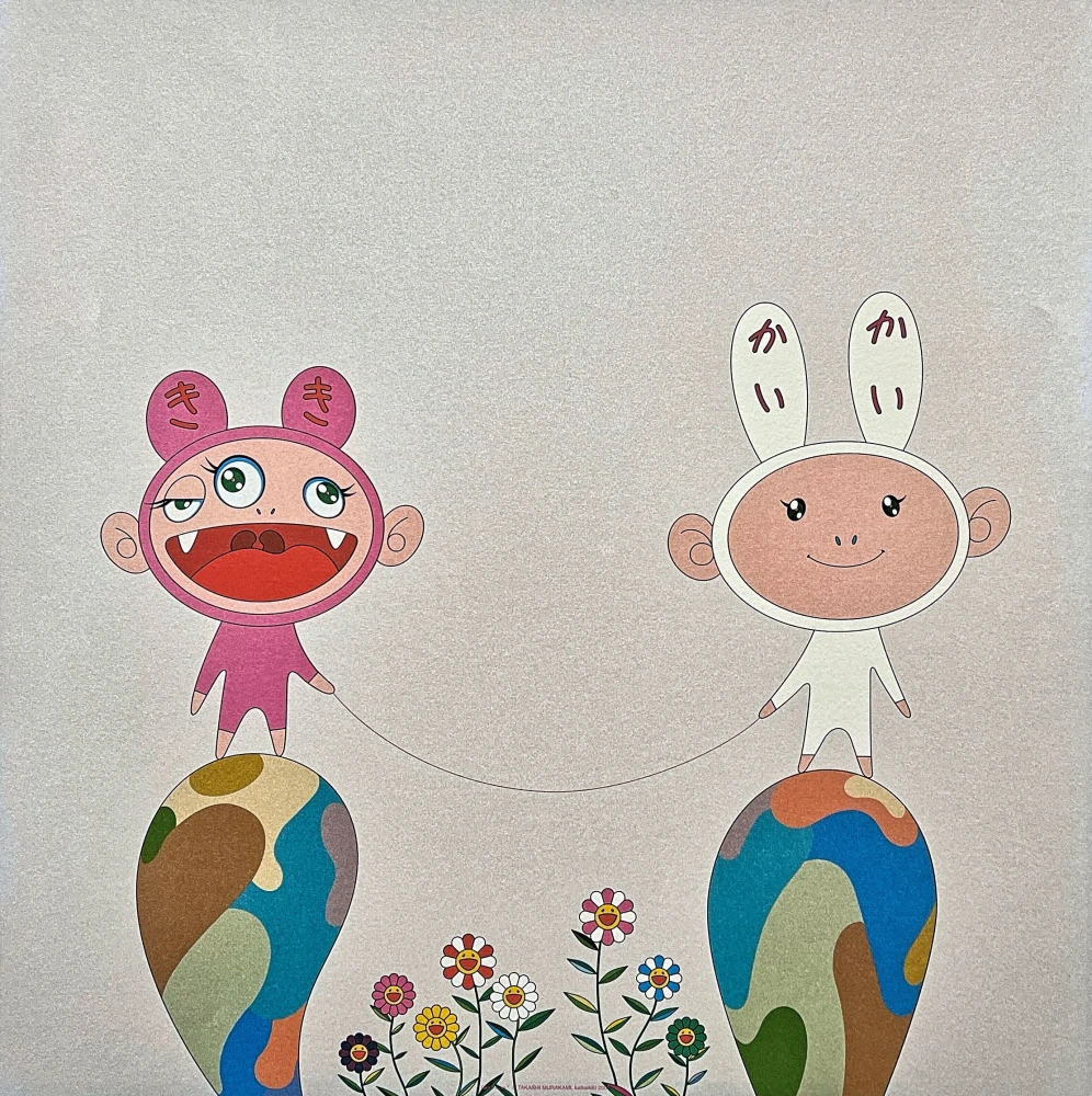 Takashi Murakami - Kiki with Moss 50/300- signováno, číslovaná edice, 50x65 cm