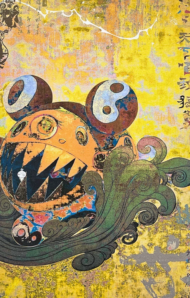 Takashi Murakami - 72727 12/300- signováno, číslovaná edice, 50x65 cm