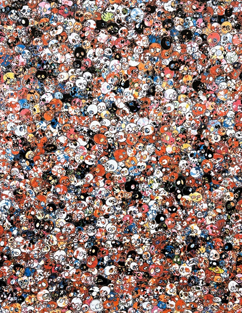 Takashi Murakami - Red Life Force 91/300- signováno, číslovaná edice, 50x65 cm