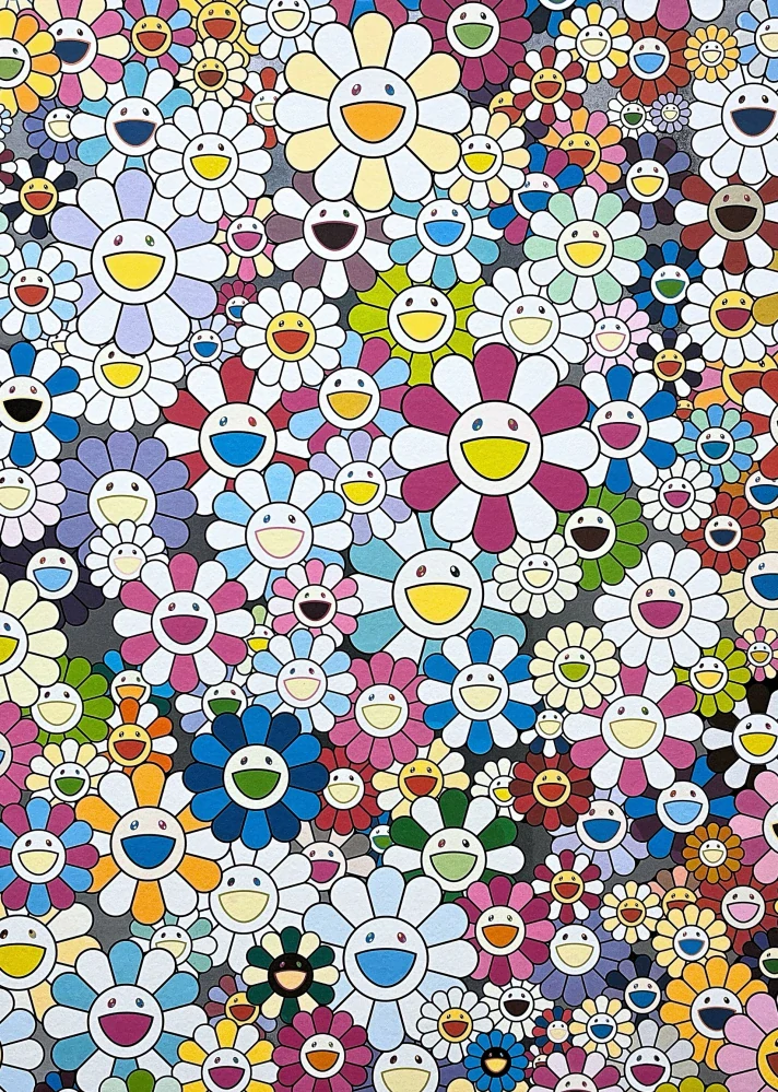 Takashi Murakami - I Look Back and There my Beautiful Memories 80/300- signováno, číslovaná edice, 50x65 cm