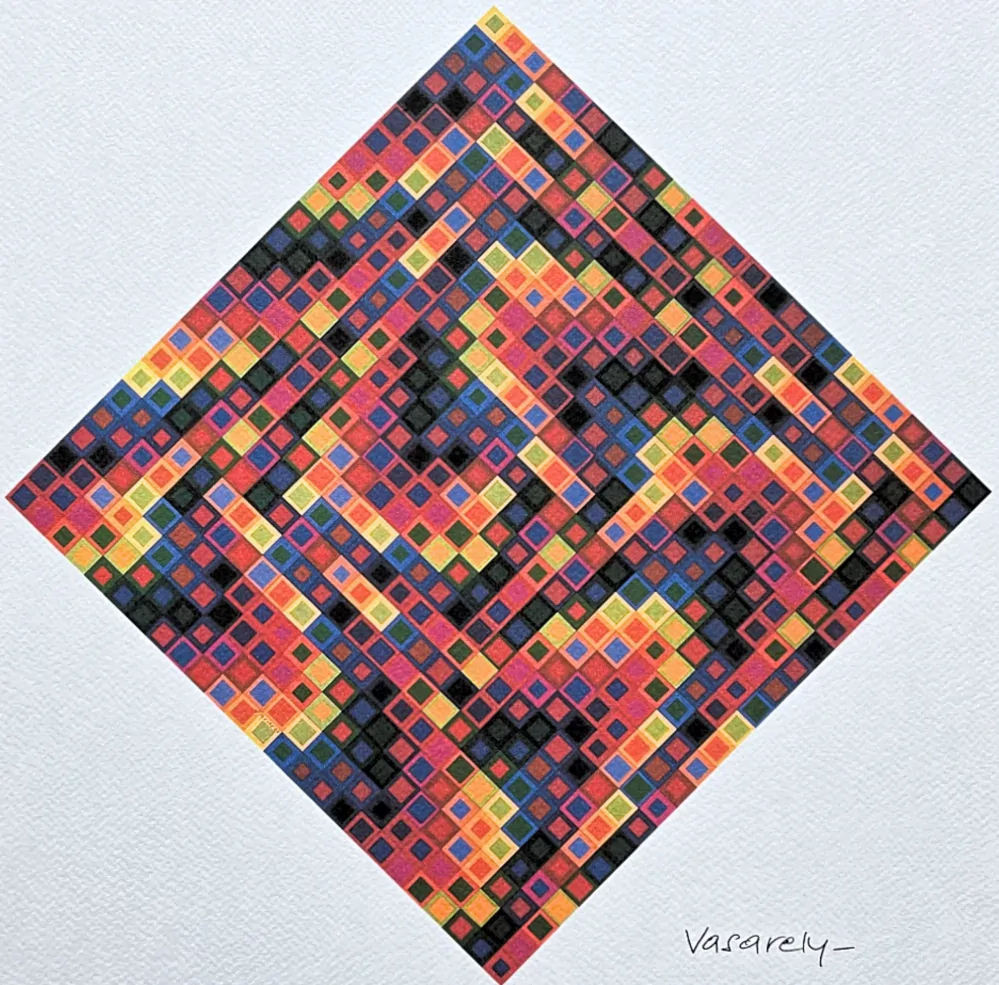 Victor Vasarely - Majus - limitovaná edice s certifikátem