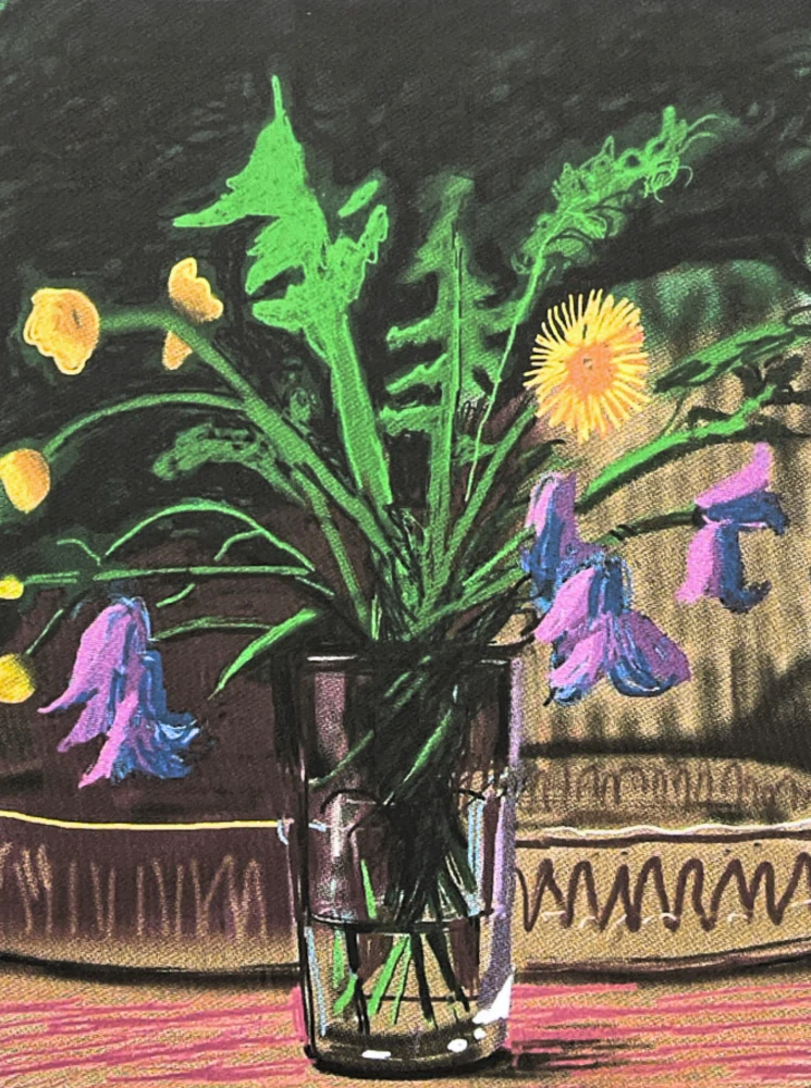 David Hockney - Dandelions 106/500 - limitovaná edice s certifikátem, 35x50 cm