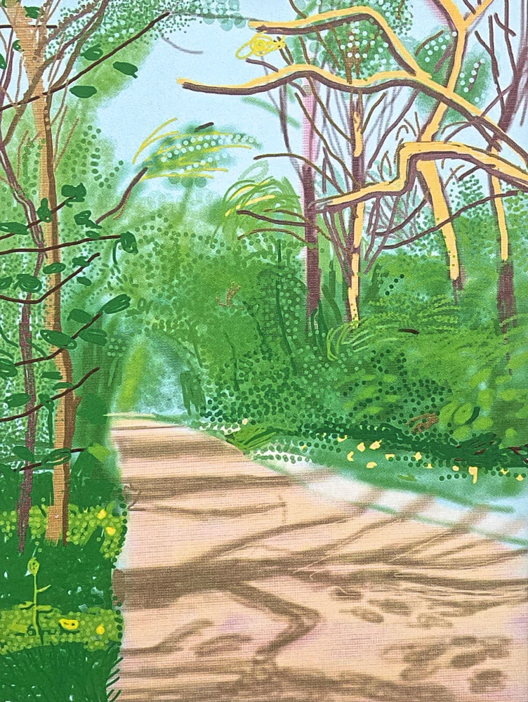David Hockney - The Arrival of Spring in Woldgate no.14 31/500 - limitovaná edice s certifikátem, 35x50 cm