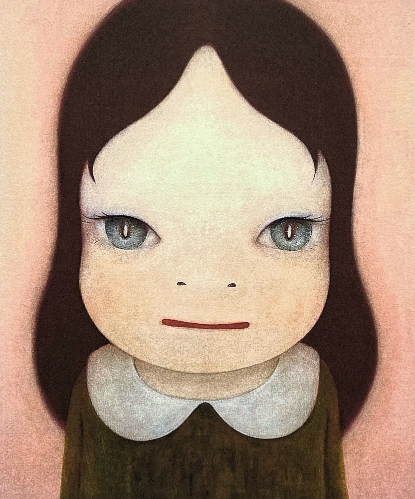 Nara Yoshitomo - Twins II 59/300 - signováno, číslovaná edice, 50x65 cm