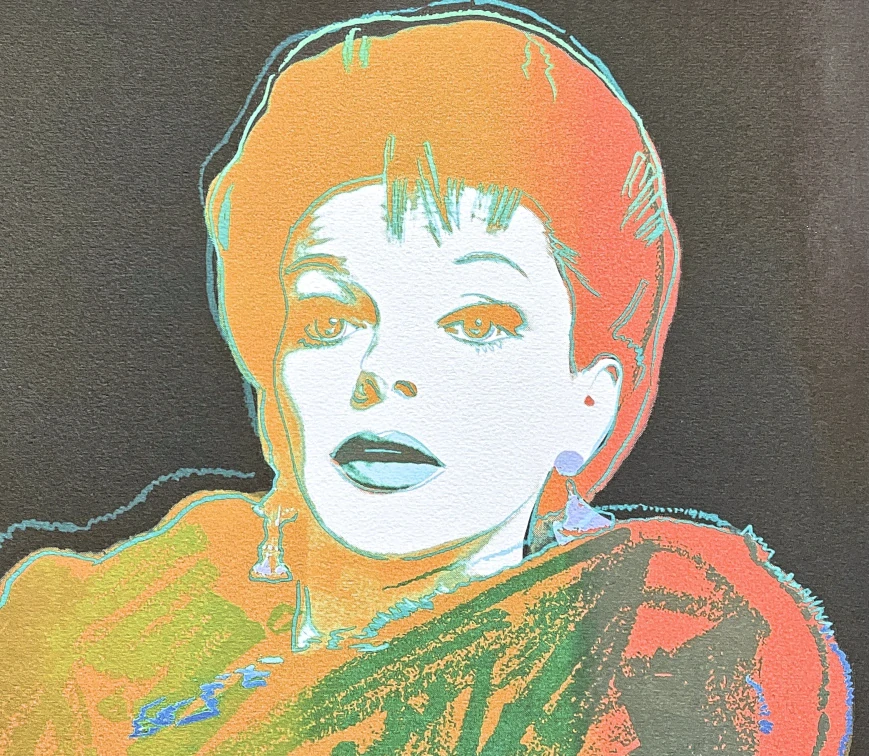 Andy Warhol - Blackglama oranžová 203/500 - signováno, 50x50cm, limitovaná edice CMOA s certifikátem