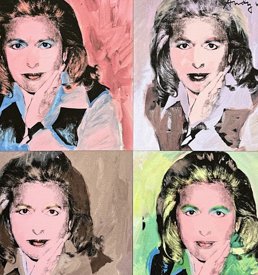 Andy Warhol - 4x Marcia Weisman 91/500 - signováno, 50x50cm, limitovaná edice CMOA s certifikátem