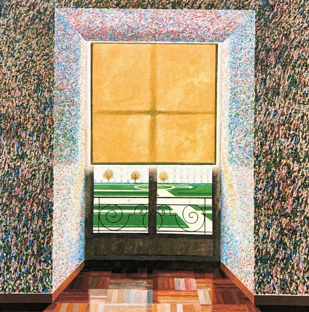 David Hockney - Contrejour in the French style 407/500 - limitovaná edice, s certifikátem, 35x50 cm