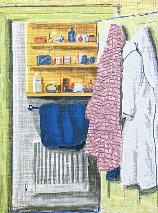 David Hockney - Two Robes 81/500 - limitovaná edice, s certifikátem, 35x50 cm