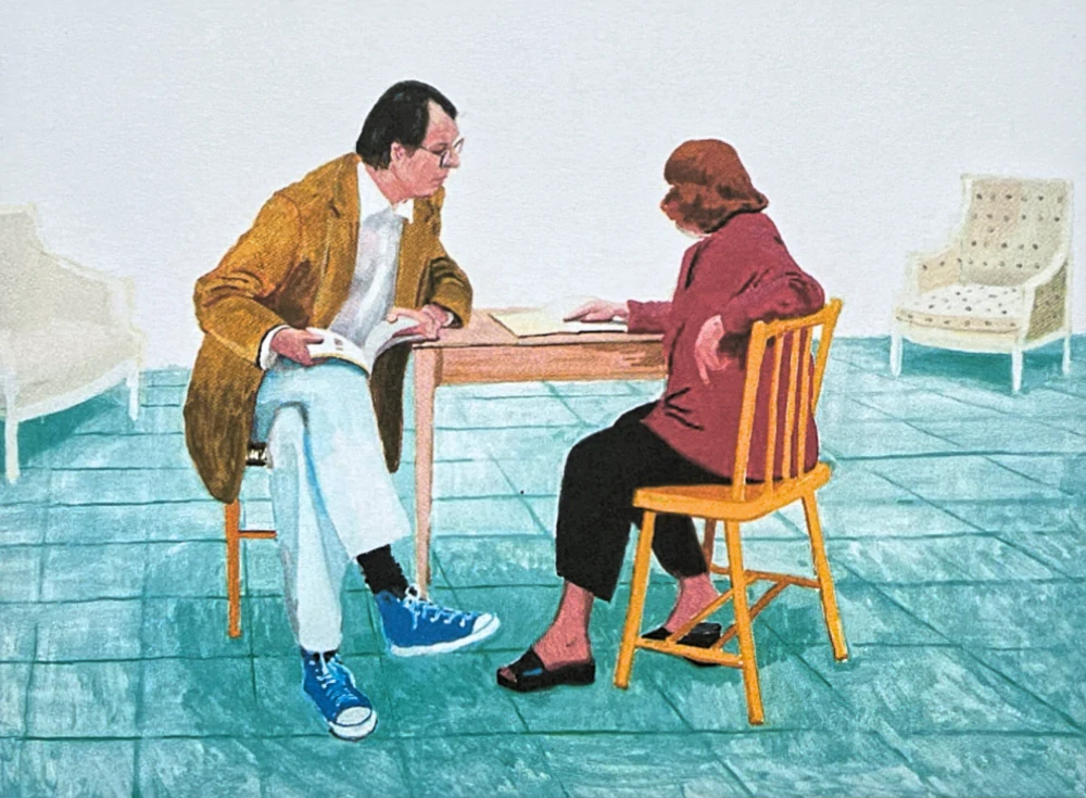 David Hockney - Ann and David 29/500 - limitovaná edice s certifikátem, 50x35 cm
