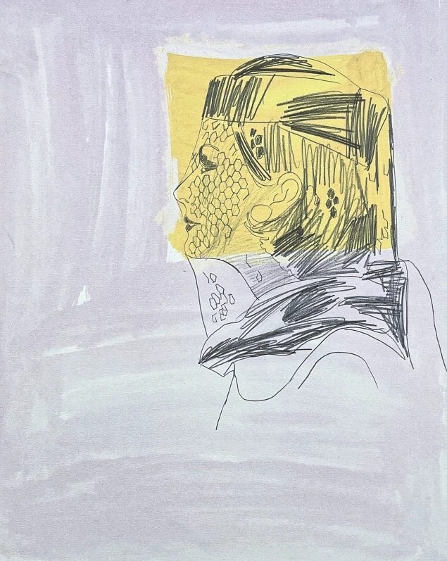 Andy Warhol - Portrait in pencil žlutá 25/100 - edice Leo Castelli s certifikátem