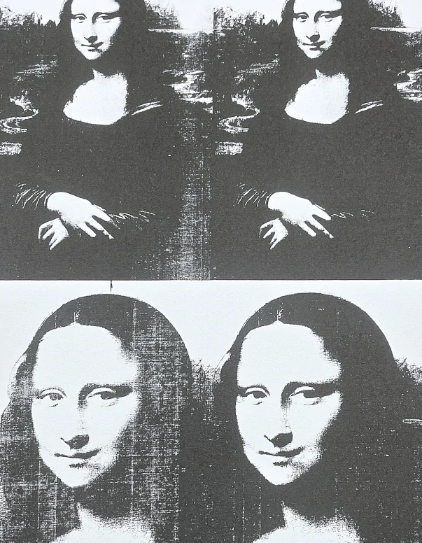 Andy Warhol - 4x Mona Lisa 16/100 - edice Leo Castelli s certifikátem