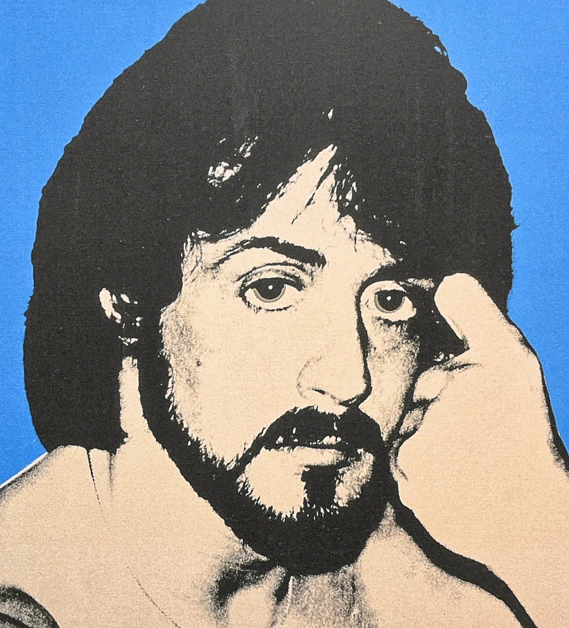 Andy Warhol - Sylvester Stallone modrý x/100 - edice Leo Castelli s certifikátem