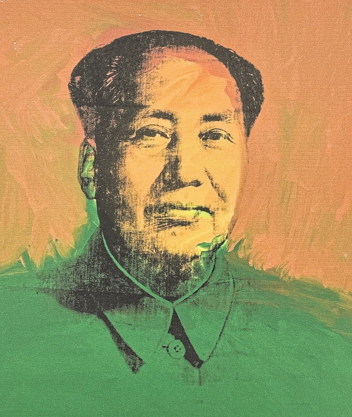 Andy Warhol - Mao Ce-tung oranžovo-zelený 76/100 - edice Leo Castelli s certifikátem