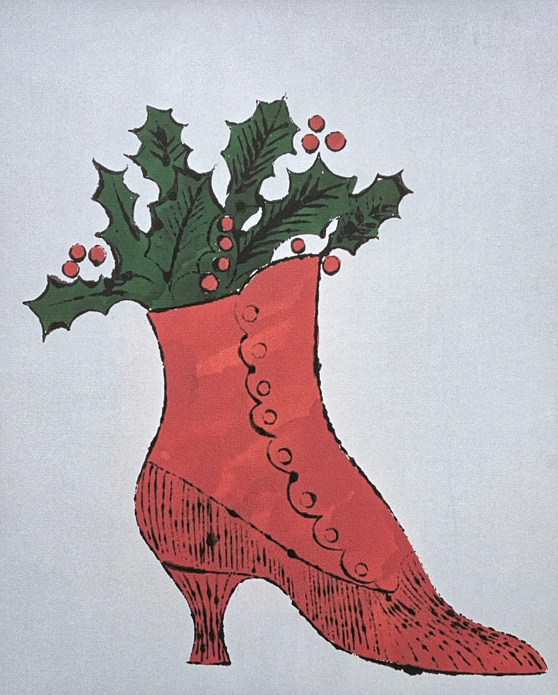 Andy Warhol - Christmas Shoe 22/100 - edice Leo Castelli s certifikátem
