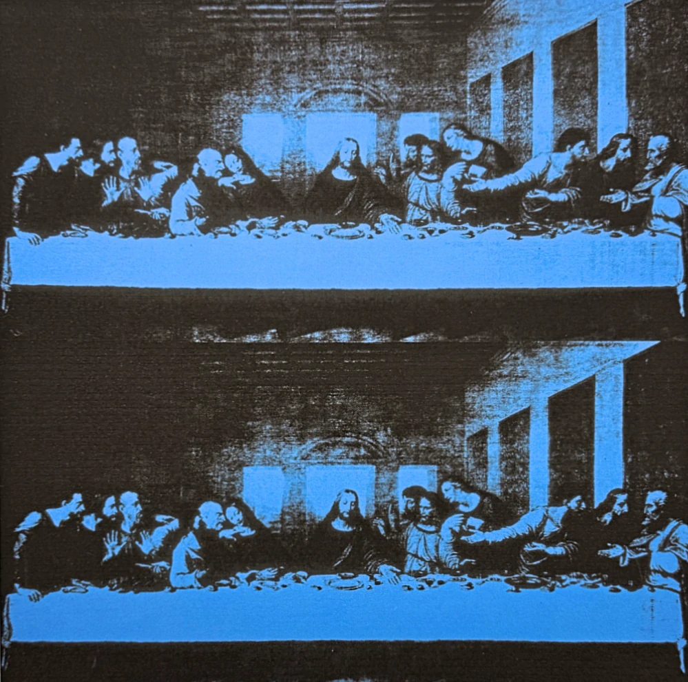 Andy Warhol - The Last Supper modrá x/100 - edice Leo Castelli s certifikátem