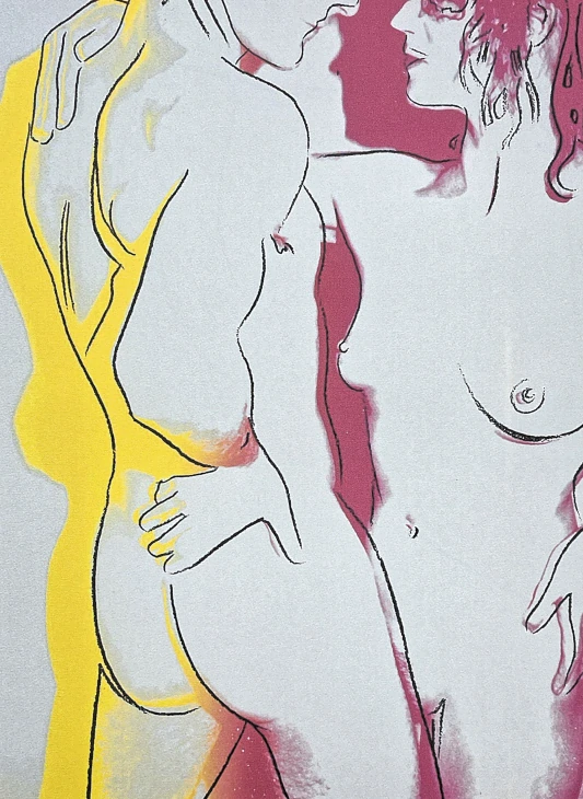 Andy Warhol - Love růžovo-žlutý x/100 - edice Leo Castelli s certifikátem