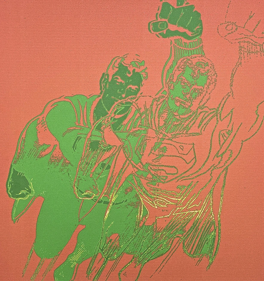 Andy Warhol - Superman červeno-zelený 30/100 - edice Leo Castelli s certifikátem