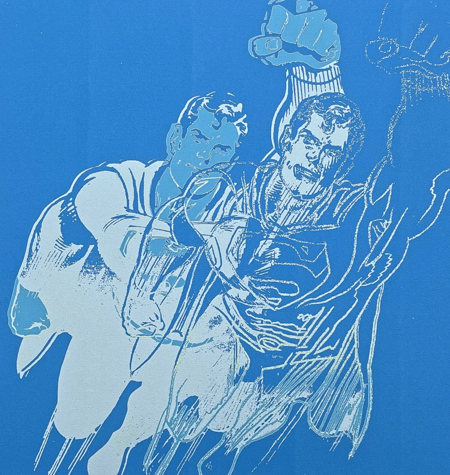 Andy Warhol - Superman modrý 38/100 - edice Leo Castelli s certifikátem