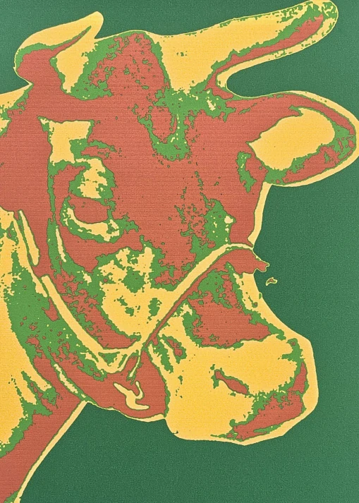 Andy Warhol - Cow zeleno-žlutá 60/100 - edice Leo Castelli s certifikátem