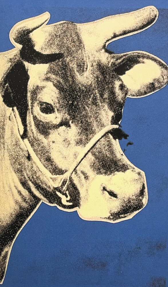 Andy Warhol - Cow modro-béžová 66/100 - edice Leo Castelli s certifikátem
