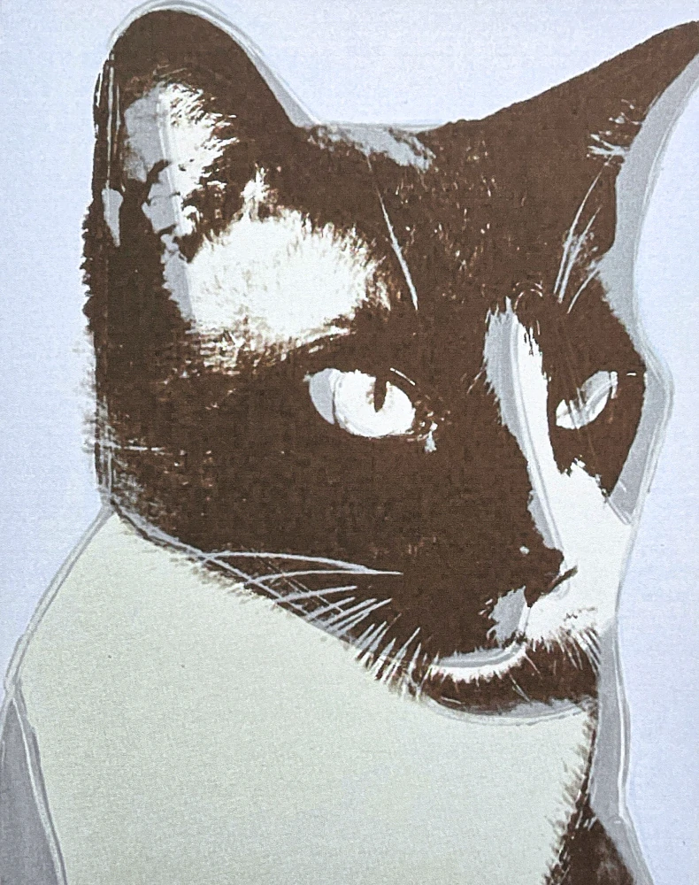Andy Warhol - The Great Cat Head černo-bílá 31/100 - edice Leo Castelli s certifikátem