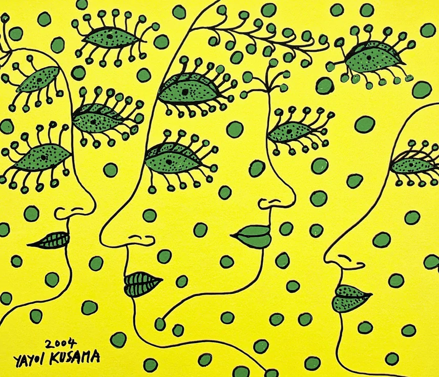 Yayoi Kusama - Love forever x/500 - signováno, číslovaná edice, 50x65 cm