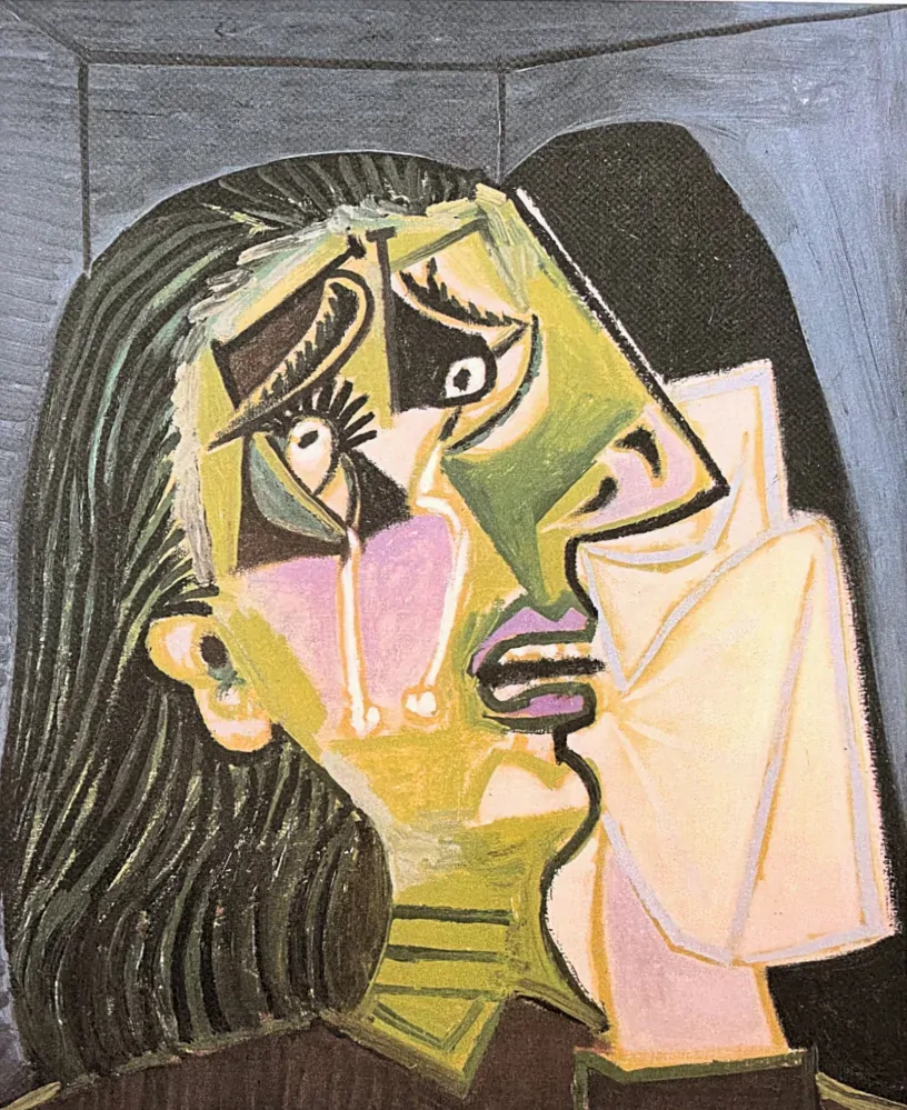 Pablo Picasso - The Weeping Woman in green 100/250 - signováno, 28.5x38 cm