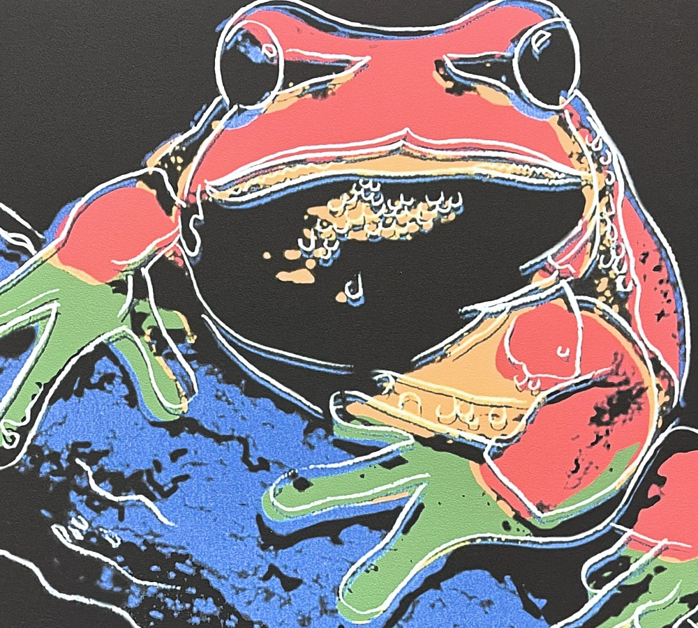 Andy Warhol - Tree Frog 208/2400 - 60x60 cm, limitovaná edice CMOA s certifikátem
