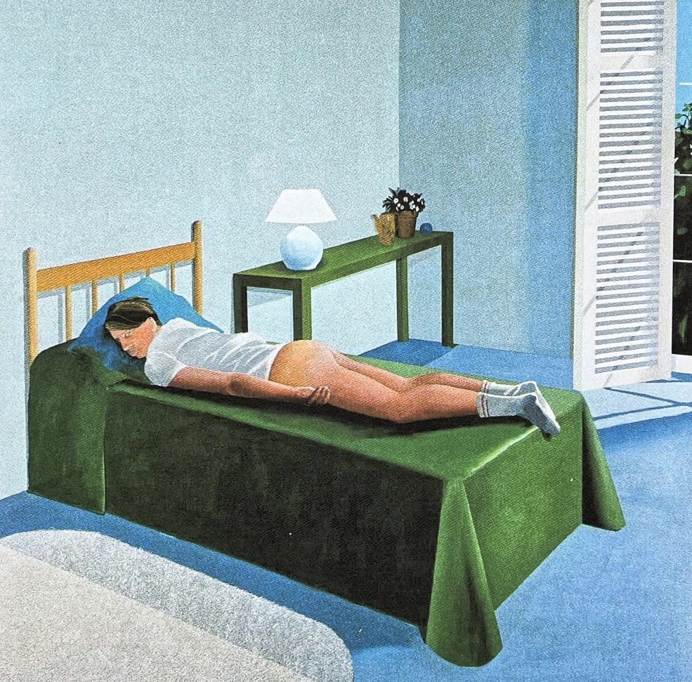 David Hockney - Room in Tarzana x/500 - limitovaná edice s certifikátem, 35x50 cm