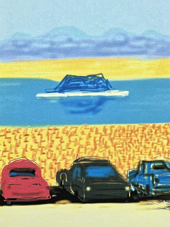 David Hockney - The Yosemite Suit no. 17 86/500 - limitovaná edice s certifikátem, 35x50 cm