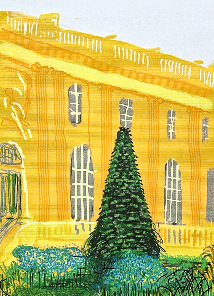 David Hockney - Yellow Castle x/500 - limitovaná edice s certifikátem, 35x50 cm