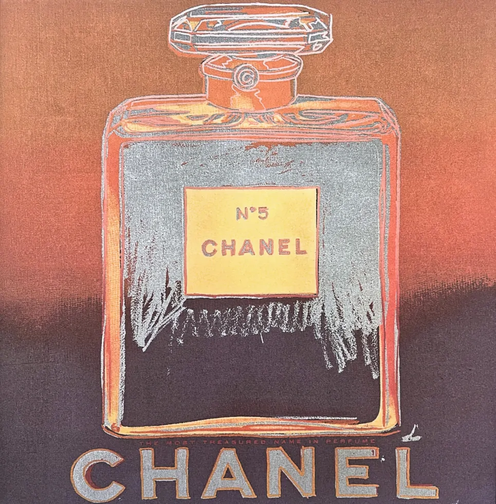 Andy Warhol - Chanel hnědo-modrý x/100 - edice Leo Castelli s certifikátem