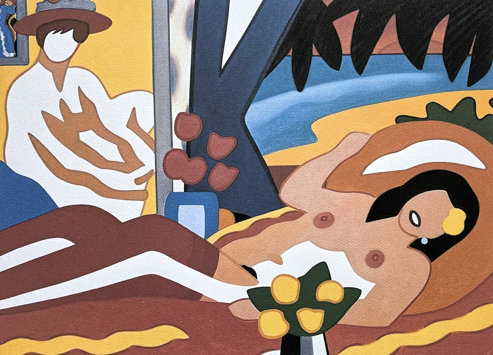 Tom Wesselmann - Nude with Flowers - signováno, limitovaná edice 268/450