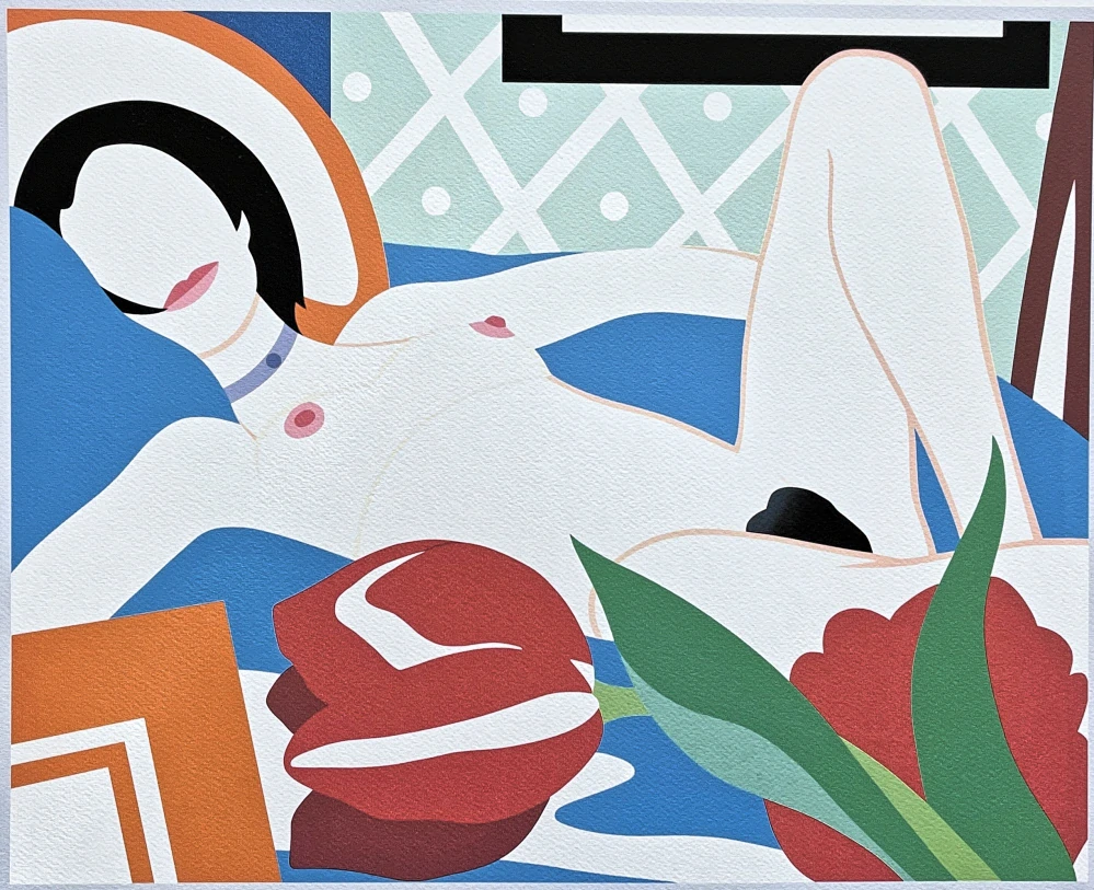 Tom Wesselmann - Monica with Tulips - signováno, limitovaná edice 15/450