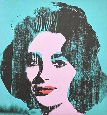 Andy Warhol - Liz Taylor x/100 - edice Leo Castelli s certifikátem