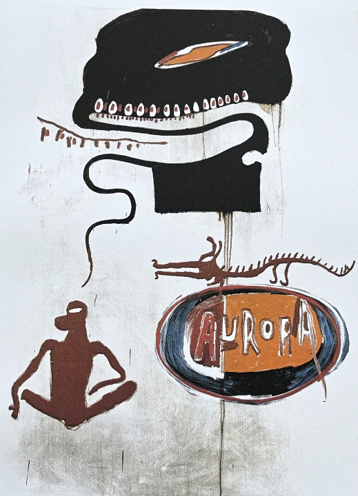 Jean-Michel Basquiat - Aurora 70/300 - limitovaná edice, signováno, 50x70cm