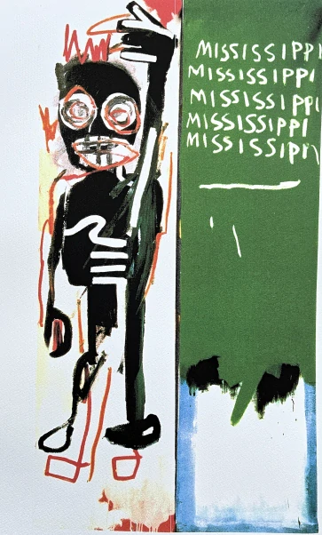 Jean-Michel Basquiat - Mississippi 258/300 - limitovaná edice, signováno, 50x70cm 