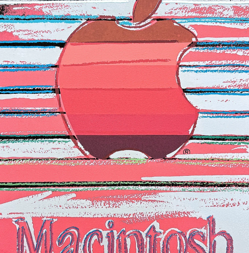 Andy Warhol - Apple červený 177/2400 - 60x60cm, limitovaná edice CMOA s certifikátem