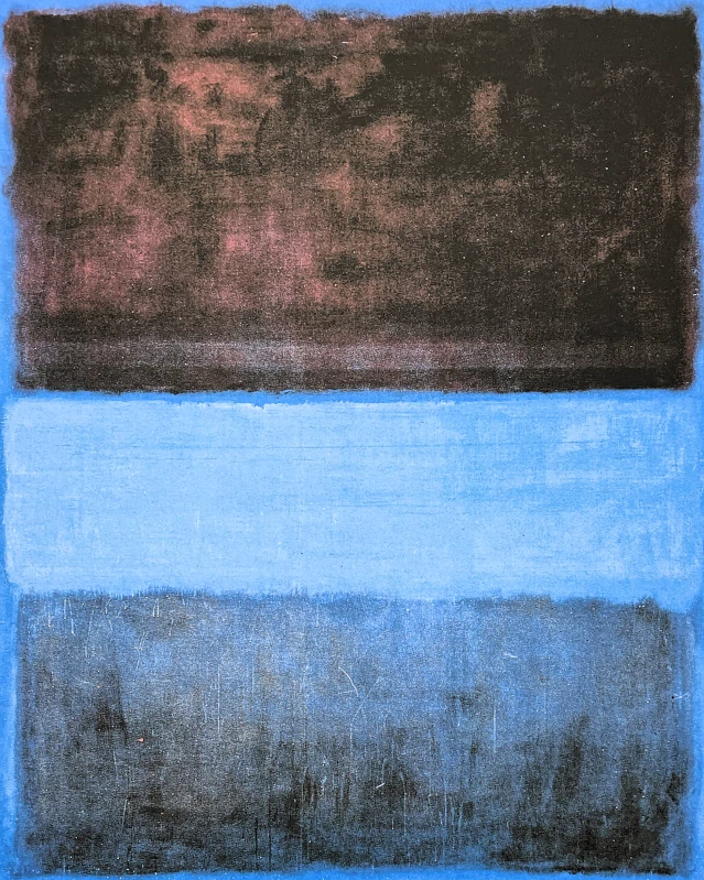 Mark Rothko - No. 61 - Rust and blue x/200 - signováno, s certifikátem, 50x65 cm