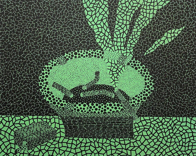 Yayoi Kusama - Ashtray 56/500 - signováno, číslovaná edice, 50x65 cm
