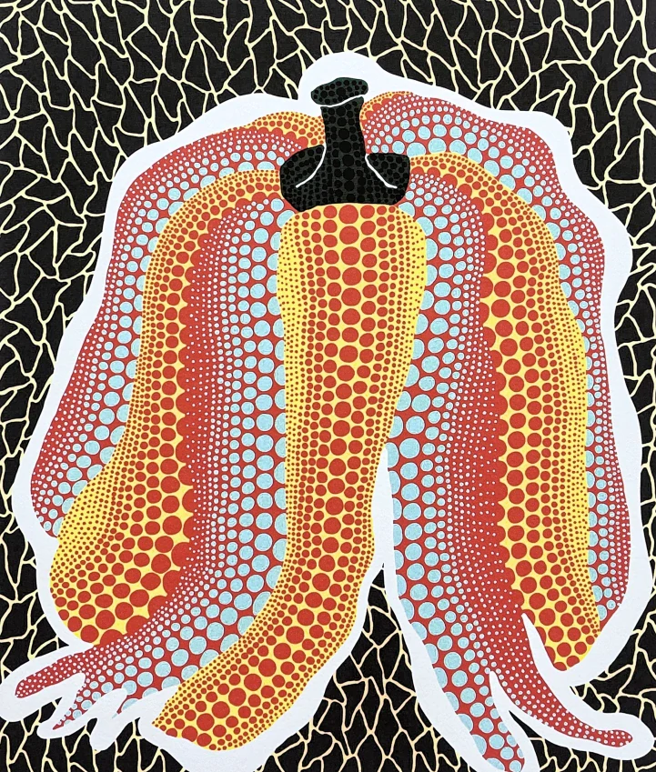 Yayoi Kusama - Colorful pumpkin x/500 - signováno, číslovaná edice, 50x65 cm