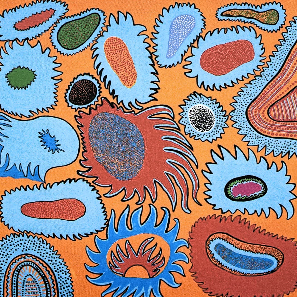 Yayoi Kusama - Flowers speak 112/500 - signováno, číslovaná edice, 50x65 cm