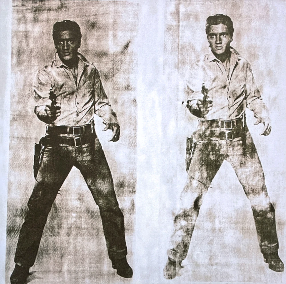 Andy Warhol - Double Elvis Presley tmavý 26/100 - edice Leo Castelli s certifikátem